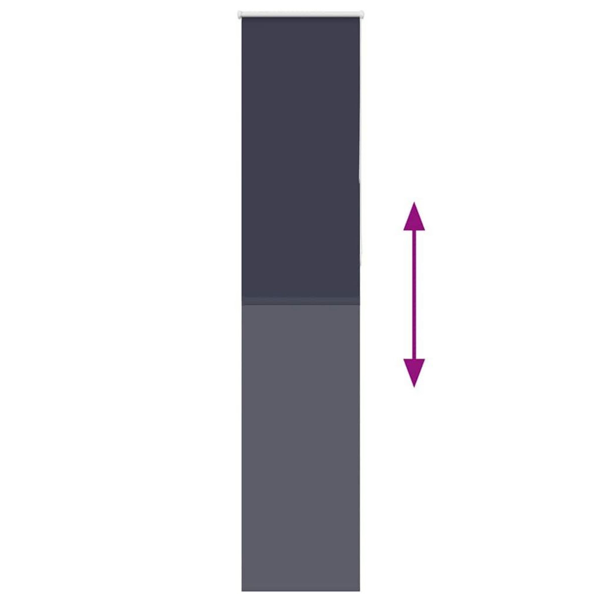 VIDAXL Store enrouleur occultant largeur du tissu 45,7 cm polyester