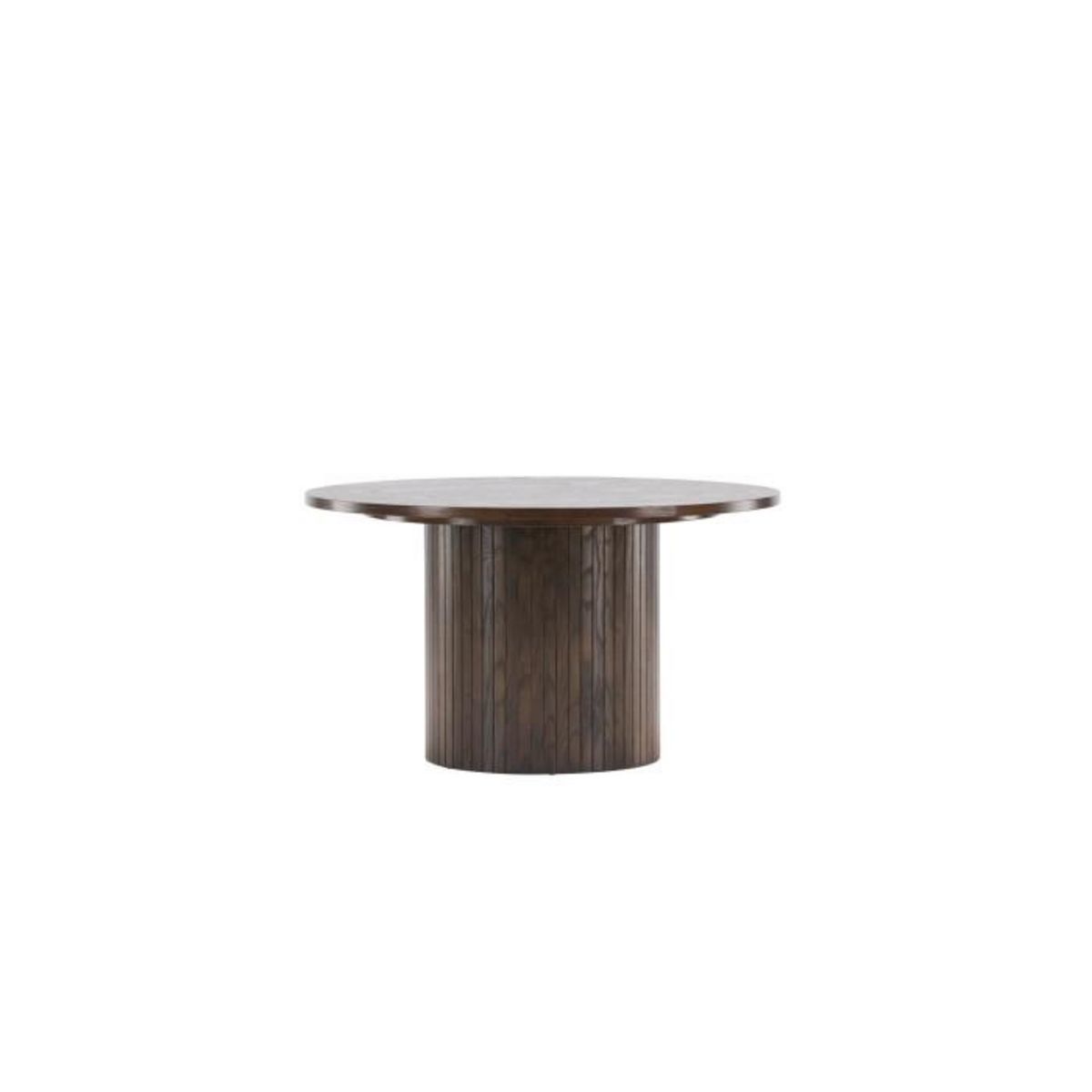 Paris Prix Table Basse Design Nervuré  Bianca  80cm Marron
