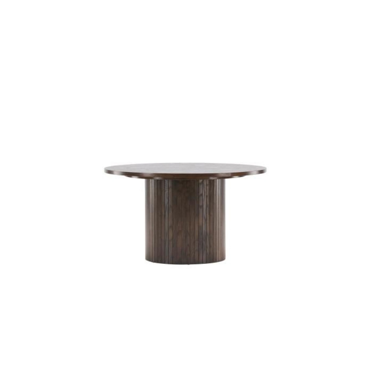 Paris Prix Table Basse Design Nervuré  Bianca  80cm Marron