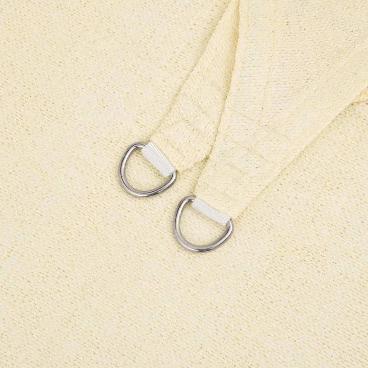 VIDAXL Voile d'ombrage 160 g/m^2 Creme 6x6 m PEHD