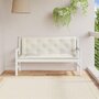 Voir la diapositive 3 : VIDAXL Coussins de banc de jardin lot de 2 creme melange tissu