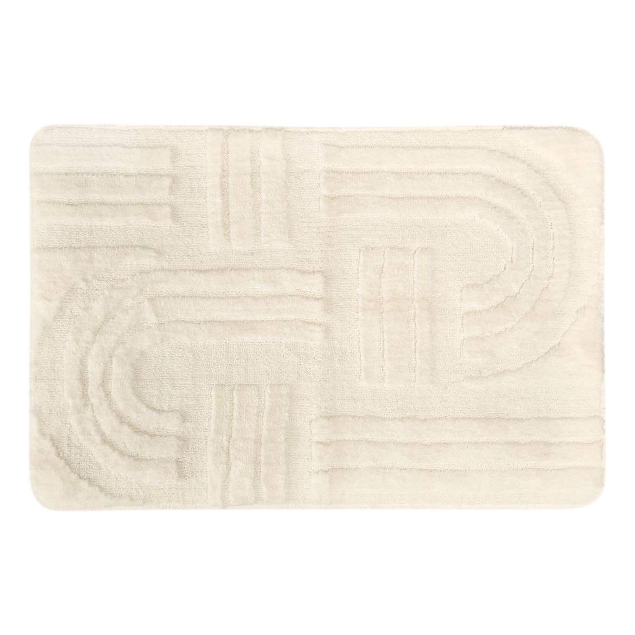FIVE Tapis de bain design  strio  50x75cm blanc