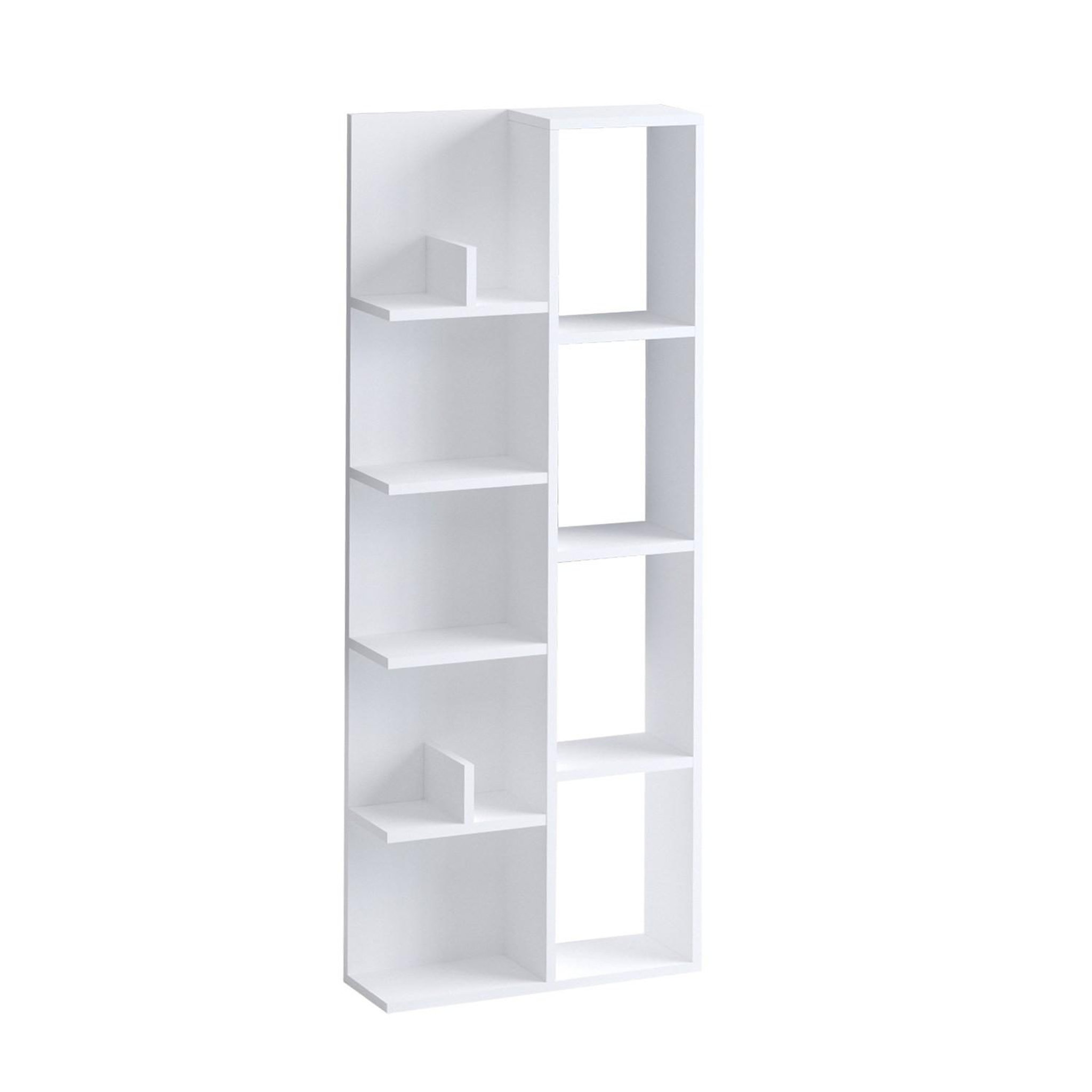 Voir la diapositive 4 : Habitat et Jardin Bibliothèque en bois  Viva  - 60 x 18 x 150 cm - Blanc