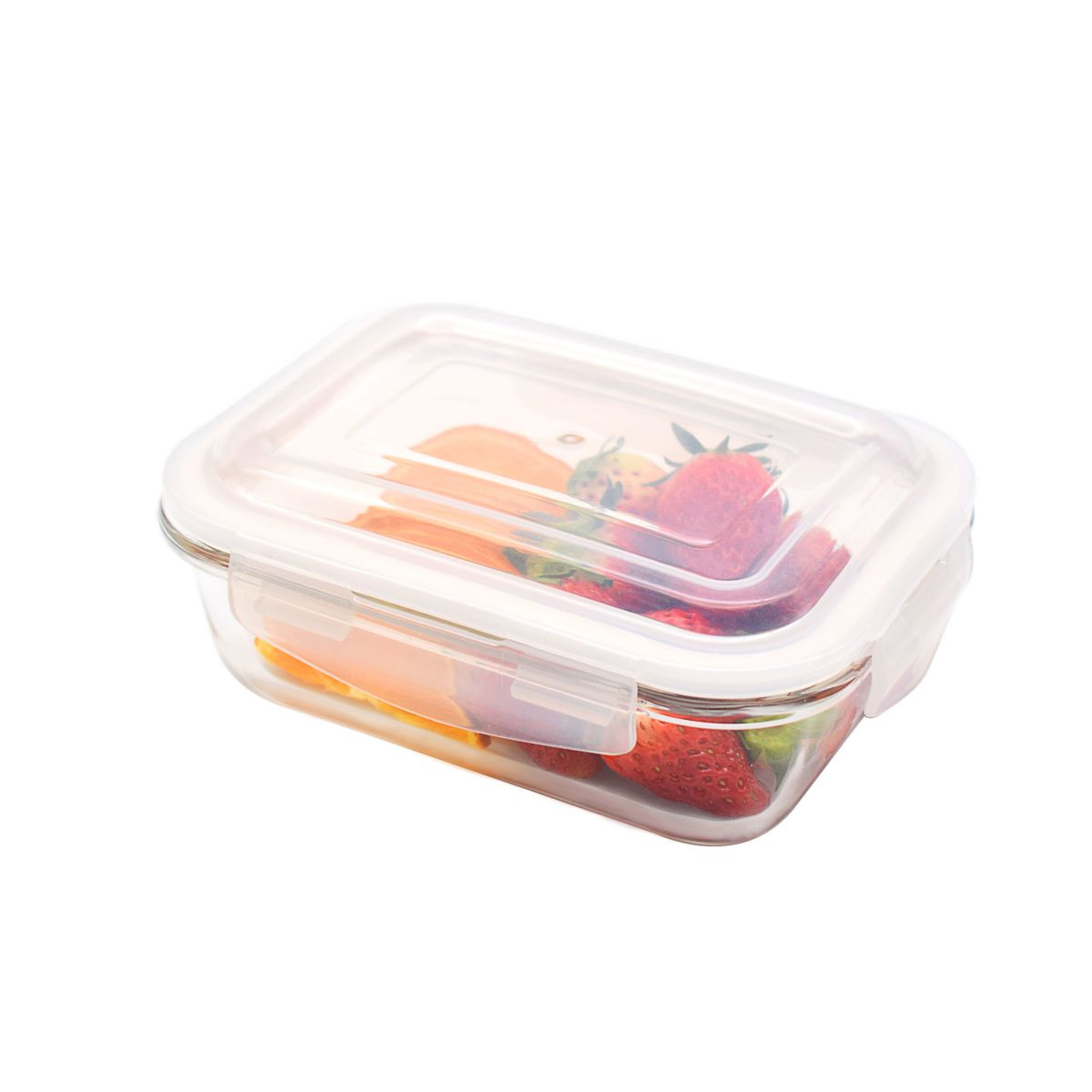 Voir la diapositive 2 : Boîte rectangle en verre borosilicate 2260 ml