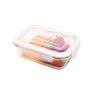 Voir la diapositive 2 : Boîte rectangle en verre borosilicate 2260 ml