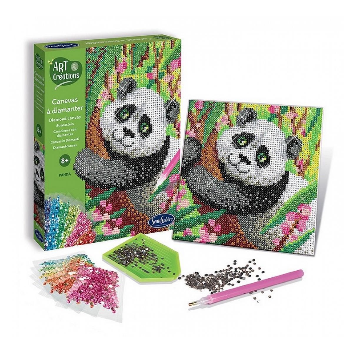 Sentosphere Canevas a diamanter - Panda - Art et creations