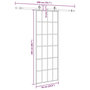 Voir la diapositive 6 : VIDAXL Porte coulissante kit de quincaillerie noir 76x205 cm verre ESG