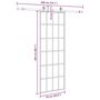 Voir la diapositive 6 : VIDAXL Porte coulissante kit de quincaillerie noir 76x205 cm verre ESG