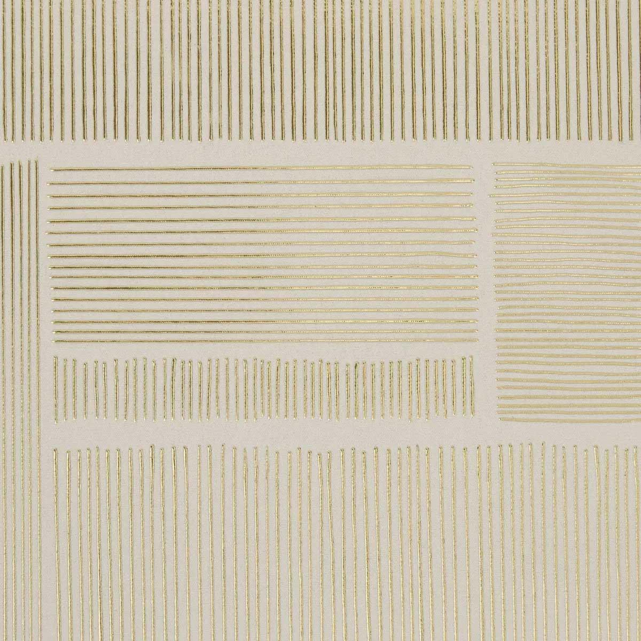 Voir la diapositive 4 : ATMOSPHERA Toile imprimée métallisée  idrissa  58x58cm beige