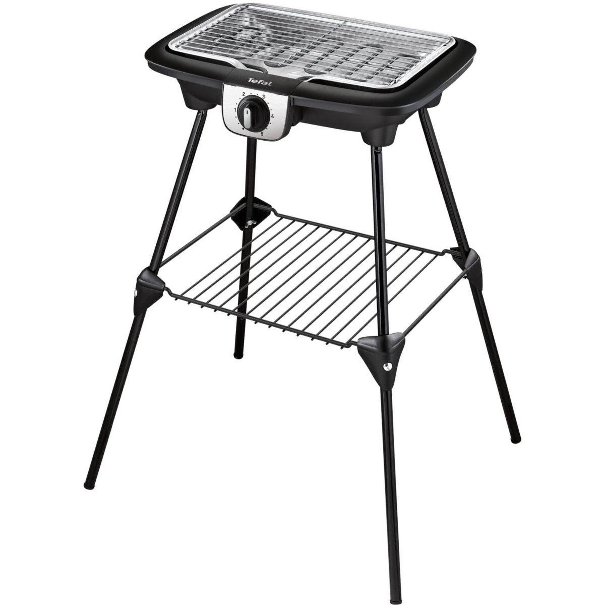TEFAL Barbecue électrique BG931812 easygrill 2 en 1 sur pieds, 35x21 cm