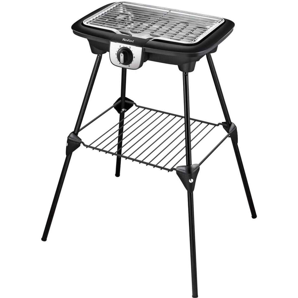 TEFAL Barbecue électrique BG931812 easygrill 2 en 1 sur pieds, 35x21 cm