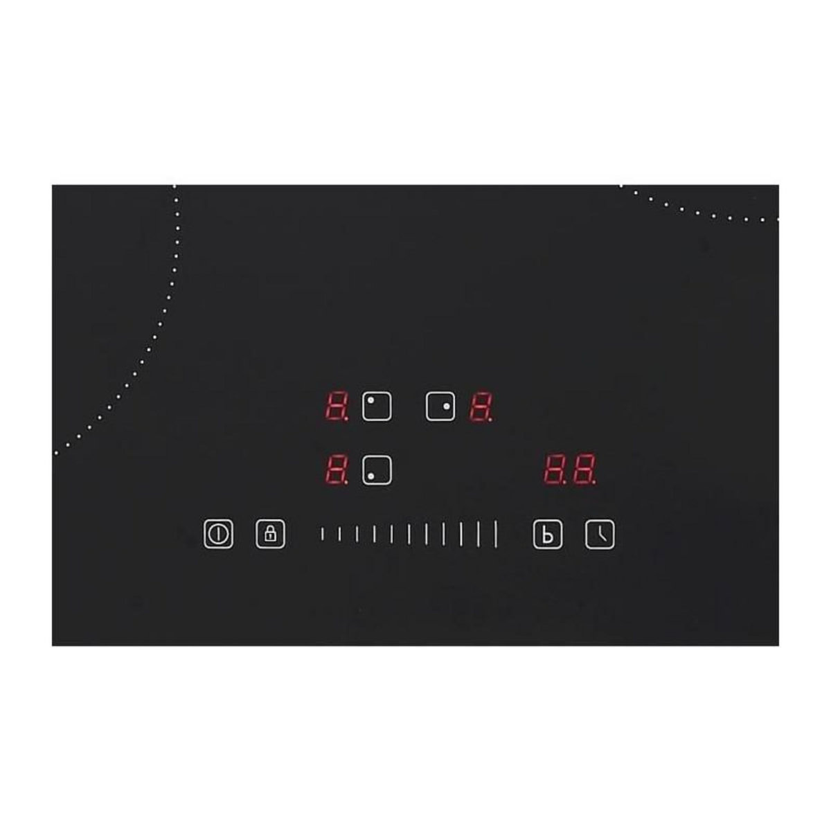 CONTINENTAL EDISON Plaque induction 3 foyers Continental Edison - 3 timers - 3 boosters - noir