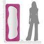 Voir la diapositive 6 : Paris Prix Miroir Mural en Velours  Theodor  160cm Fuchsia