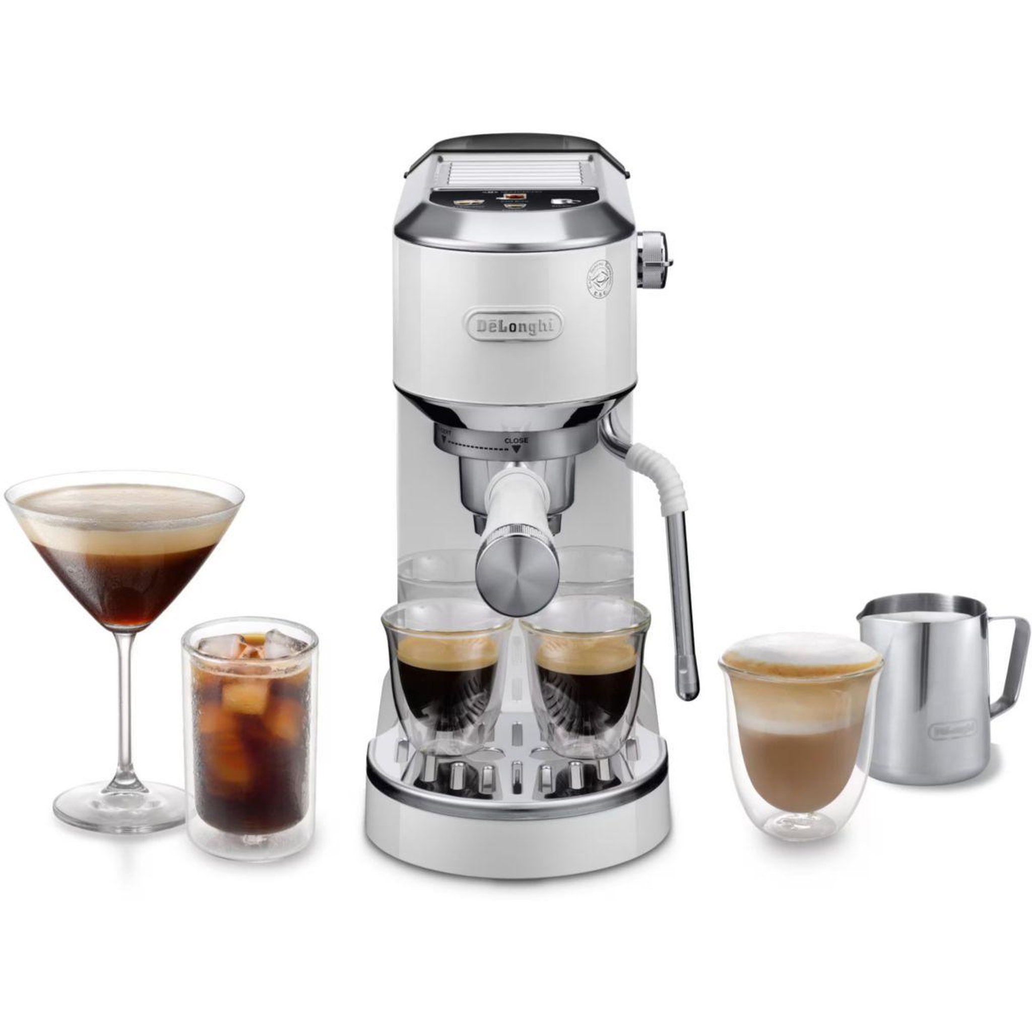 DELONGHI Machine à expresso ec890.wi dedica duo blanche