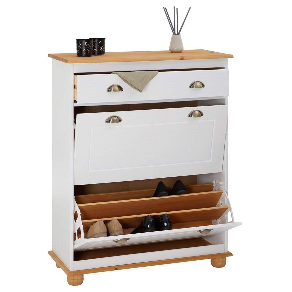 IDIMEX Meuble à chaussures en pin COLMAR