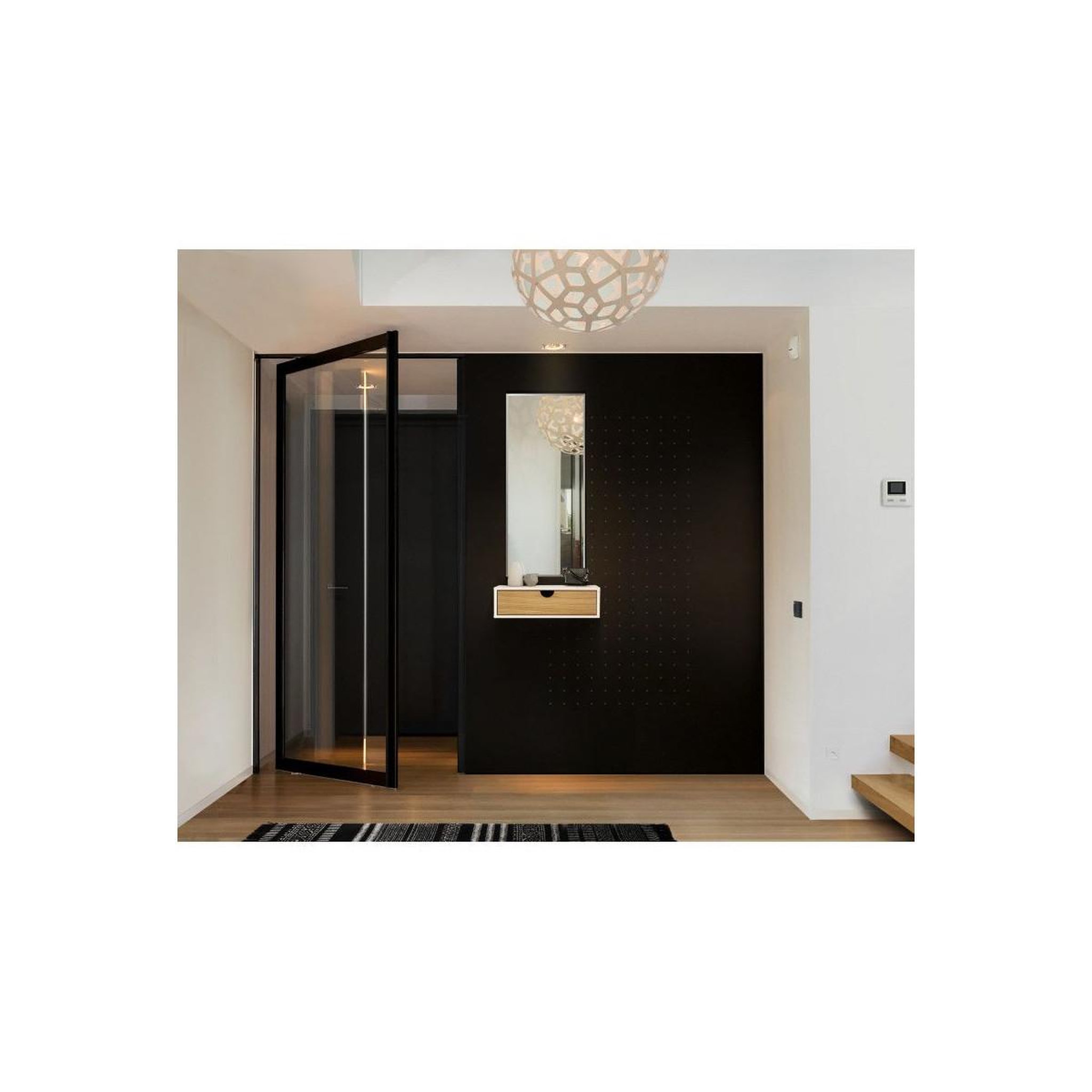 Voir la diapositive 4 : Paris Prix Chevet mural design en bois  tafar  40cm blanc