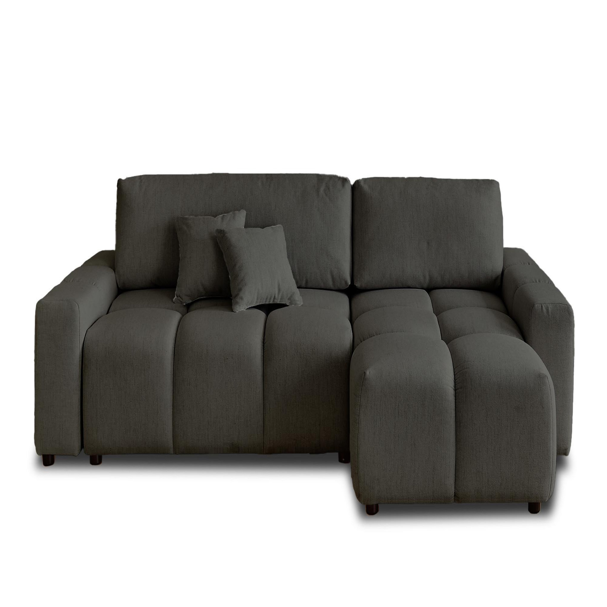 Voir la diapositive 1 : LISA DESIGN Crocus - canapé d'angle réversible - 4 places - convertible avec coffre - en tissu
