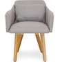 Voir la diapositive 3 : Paris Prix Lot de 2 Fauteuils Scandinave  Alan  70cm Beige