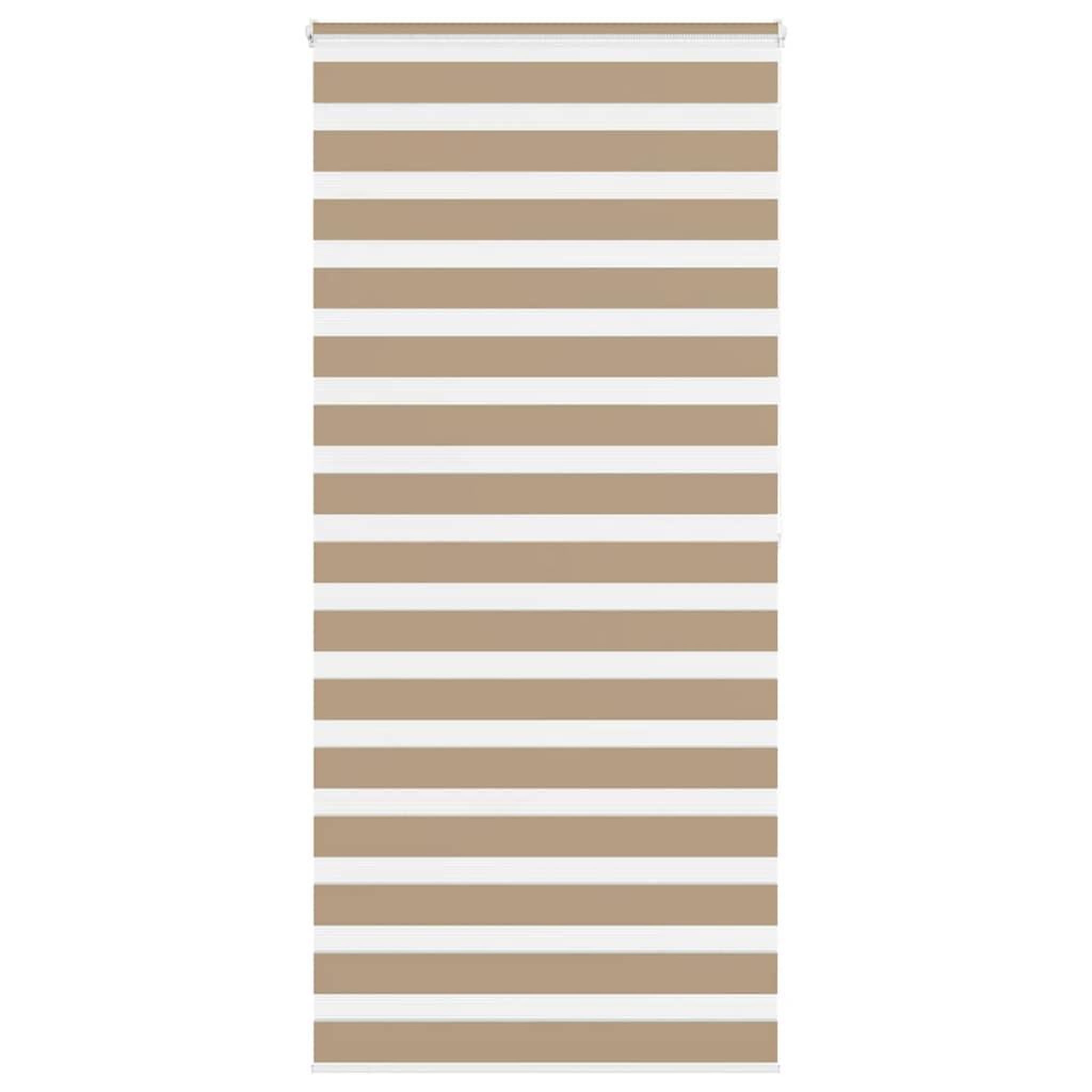 VIDAXL Store zebre marron sable largeur du tissu 105,9 cm polyester