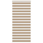 VIDAXL Store zebre marron sable largeur du tissu 105,9 cm polyester