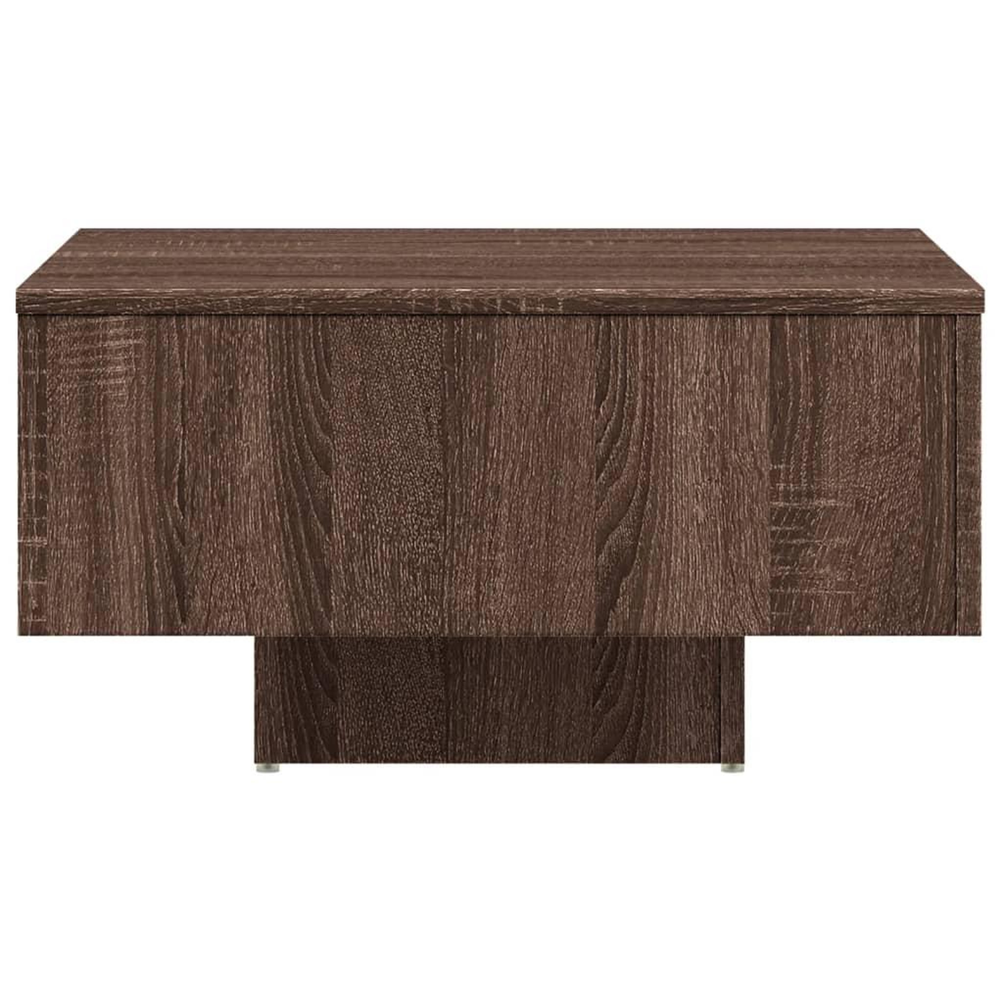 Voir la diapositive 5 : VIDAXL Table basse Chene marron 60x60x31,5 cm Bois d'ingenierie