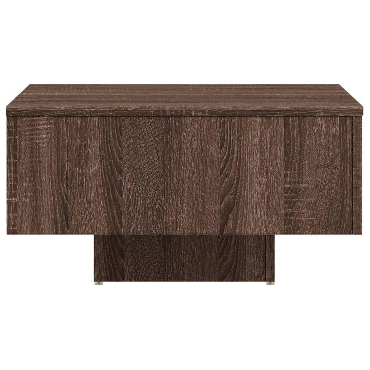 VIDAXL Table basse Chene marron 60x60x31,5 cm Bois d'ingenierie