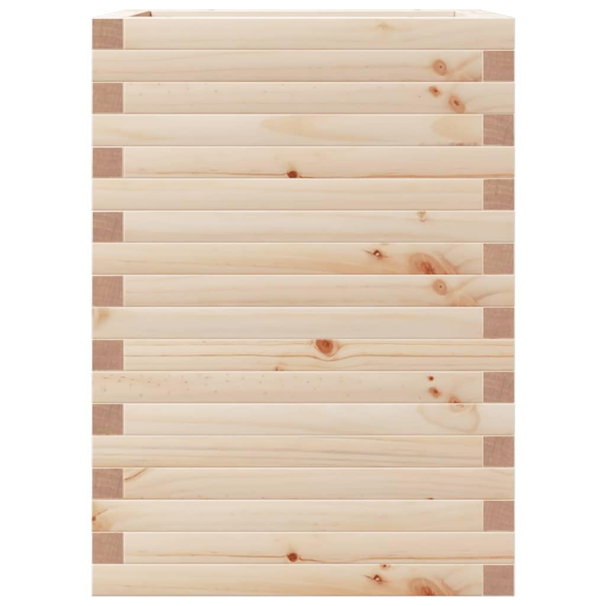 Voir la diapositive 5 : VIDAXL Jardiniere 50x50x68,5 cm bois de pin massif