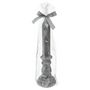 Voir la diapositive 2 : ATMOSPHERA Bougie Déco Chandelier  Paillettes  98g Argent