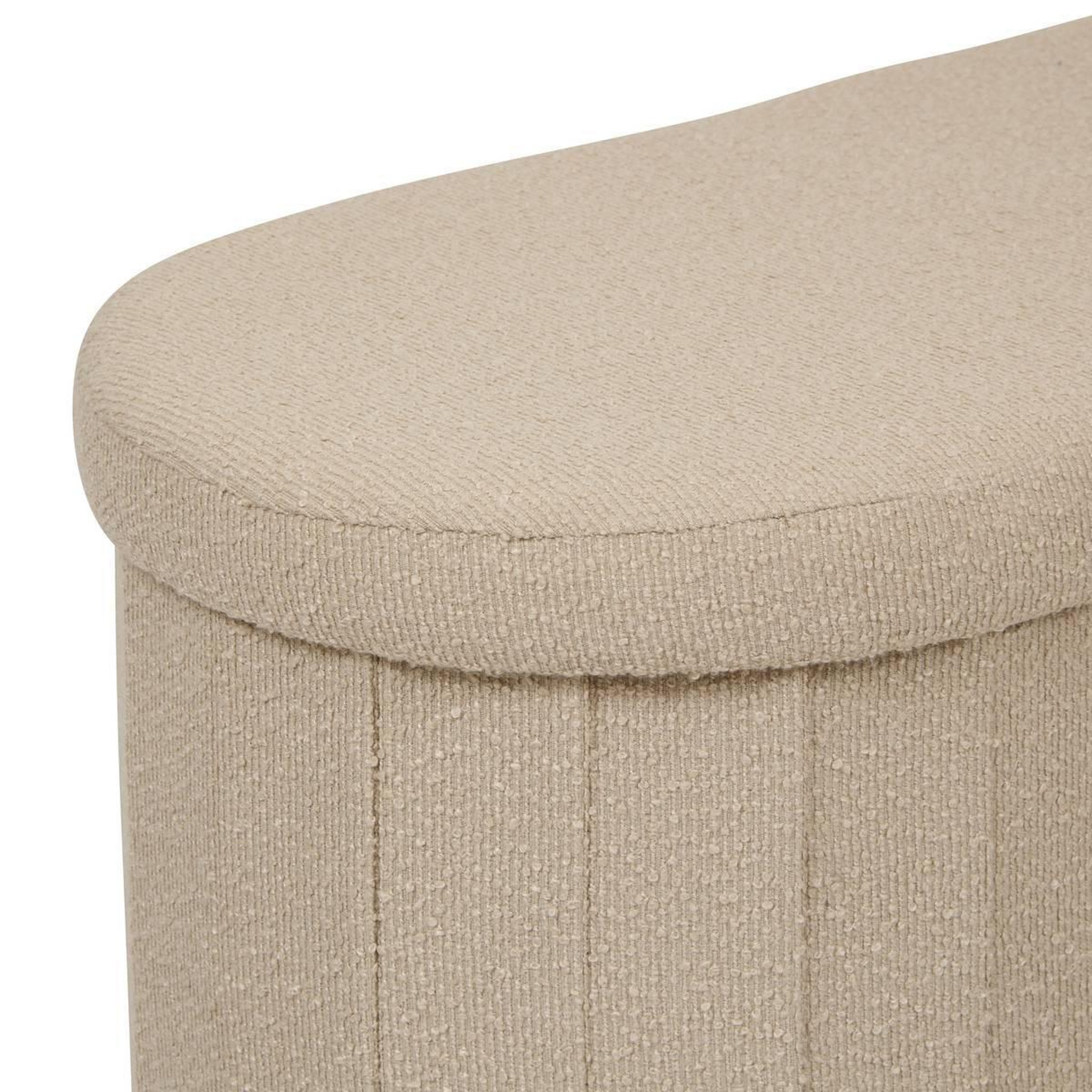 Voir la diapositive 3 : ATMOSPHERA Pouf coffre double  fink  76cm taupe