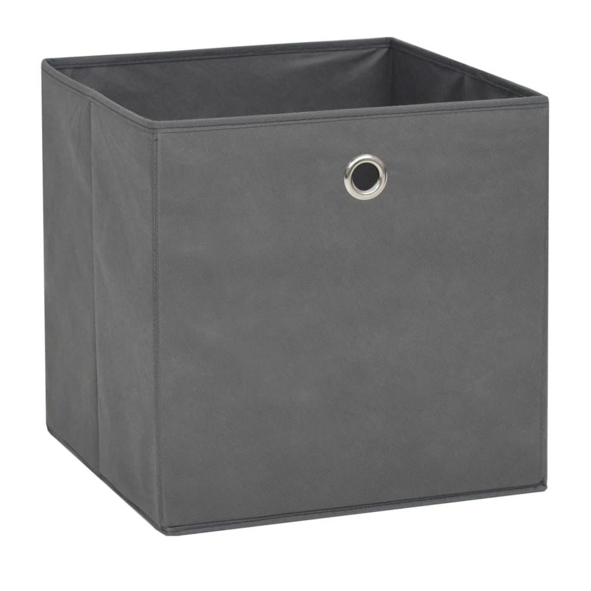 VIDAXL Boîte de rangement 4 pcs Tissu non-tisse 32x32x32 cm Gris