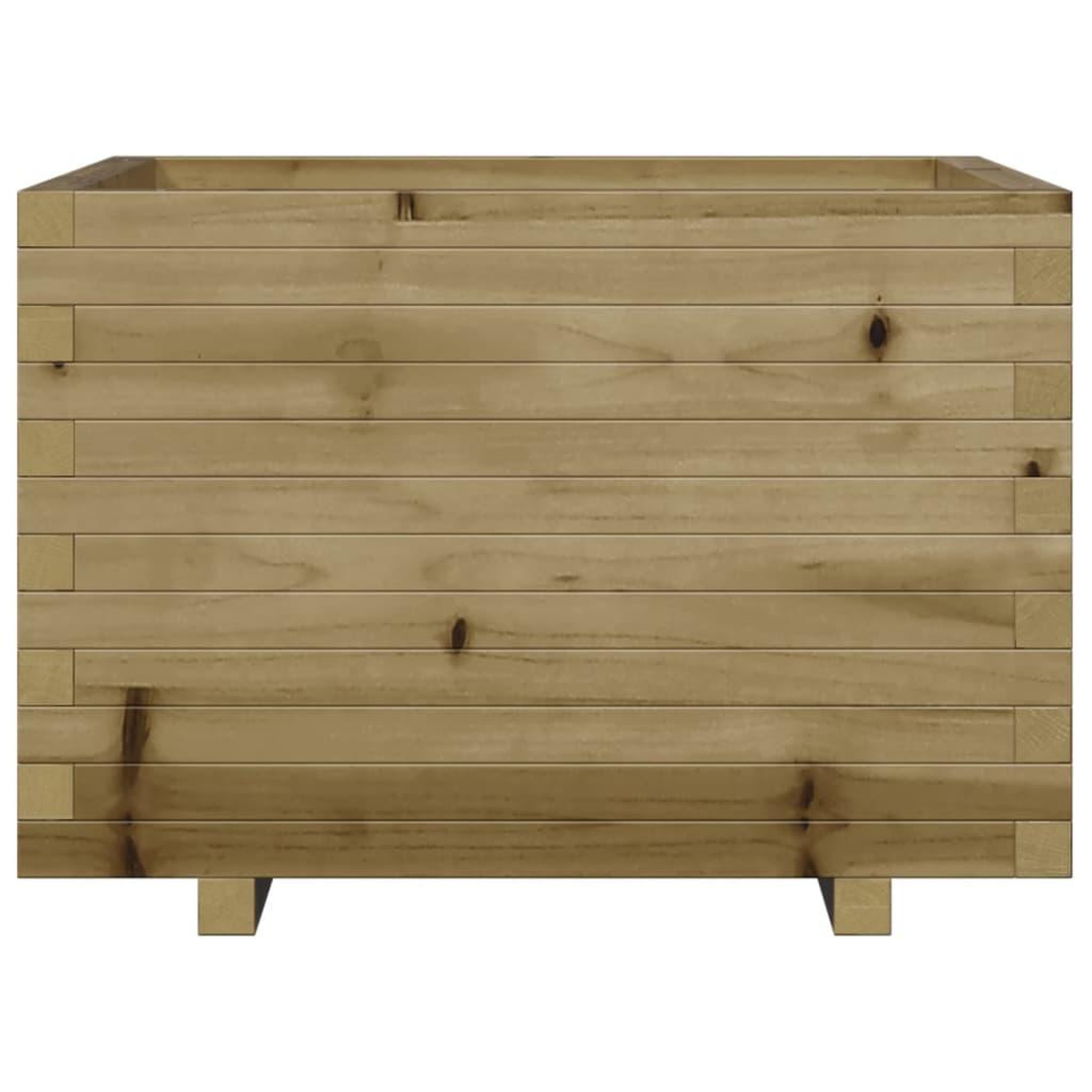 Voir la diapositive 5 : VIDAXL Jardiniere 70x70x49,5 cm bois de pin impregne