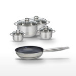 ELO Lot Poêle 28cm et 4 Faitouts Elo Profi Therm Platinum