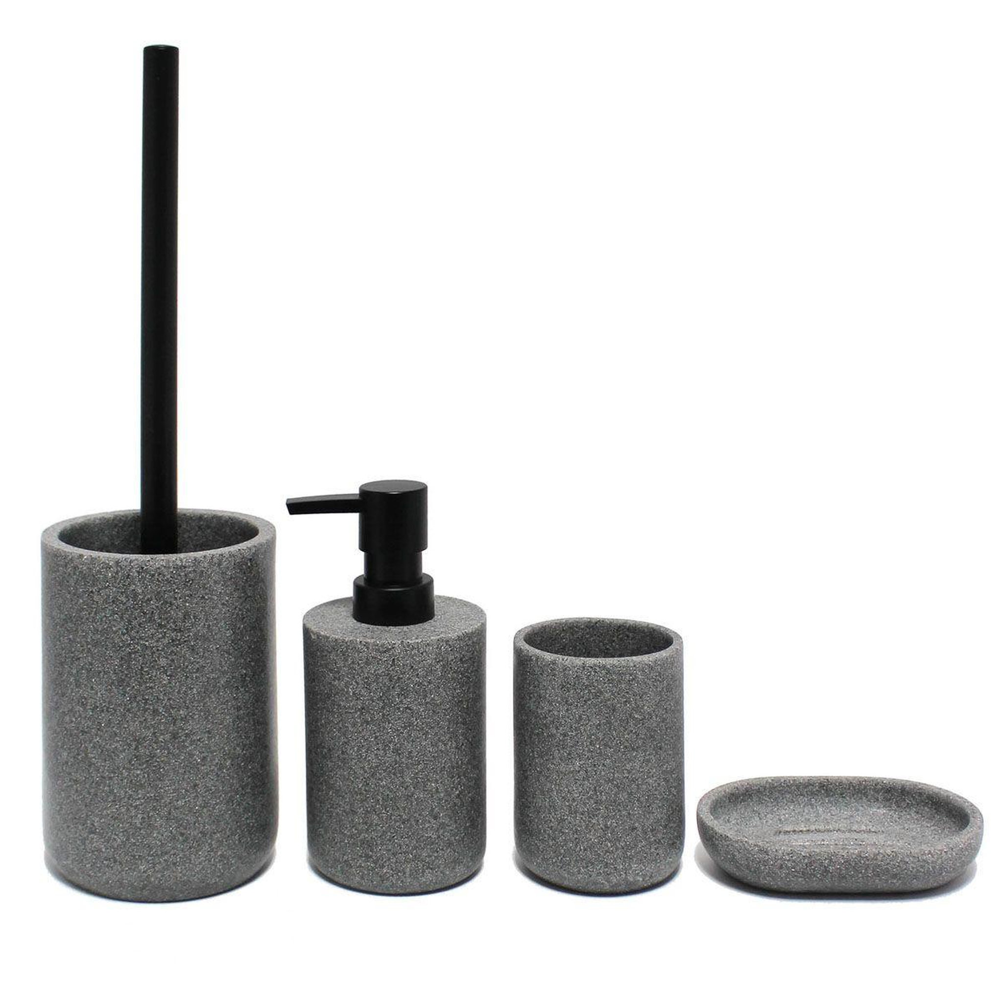 Voir la diapositive 3 : Douceur d'Intérieur Brosse wc design  granite  40cm gris
