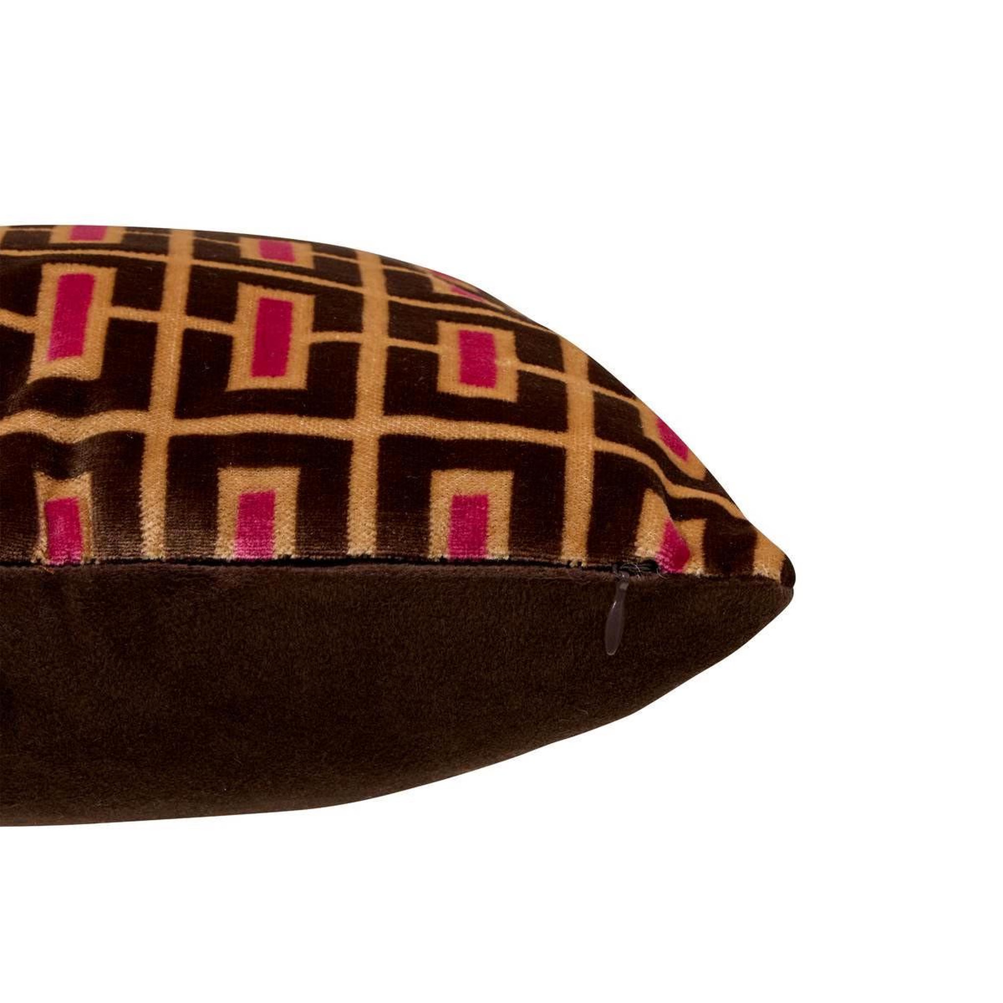 Voir la diapositive 3 : ATMOSPHERA Coussin en velours jacquard  belli  40x40cm multicolore