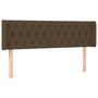 Voir la diapositive 3 : VIDAXL Tete de lit a LED Marron fonce 163x16x78/88 cm Tissu