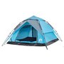 Voir la diapositive 4 : VIDAXL Tente de camping a dome 4 personnes bleu liberation rapide