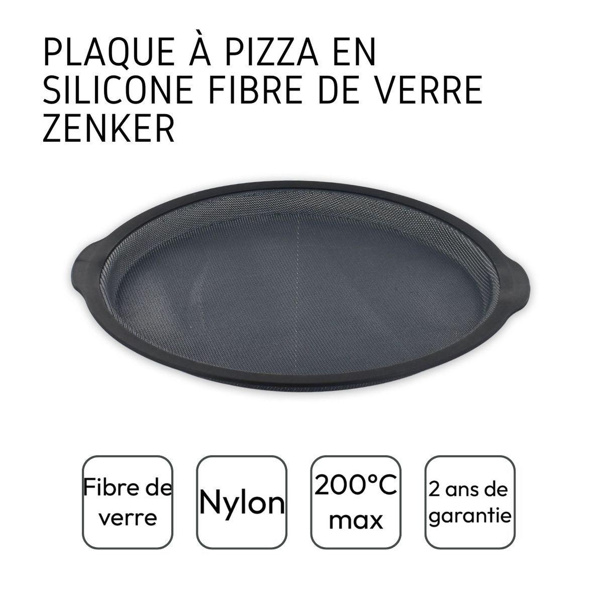 Voir la diapositive 4 : ZENKER Plaque à pizza ronde 36 cm zenker silicone fibre de verre