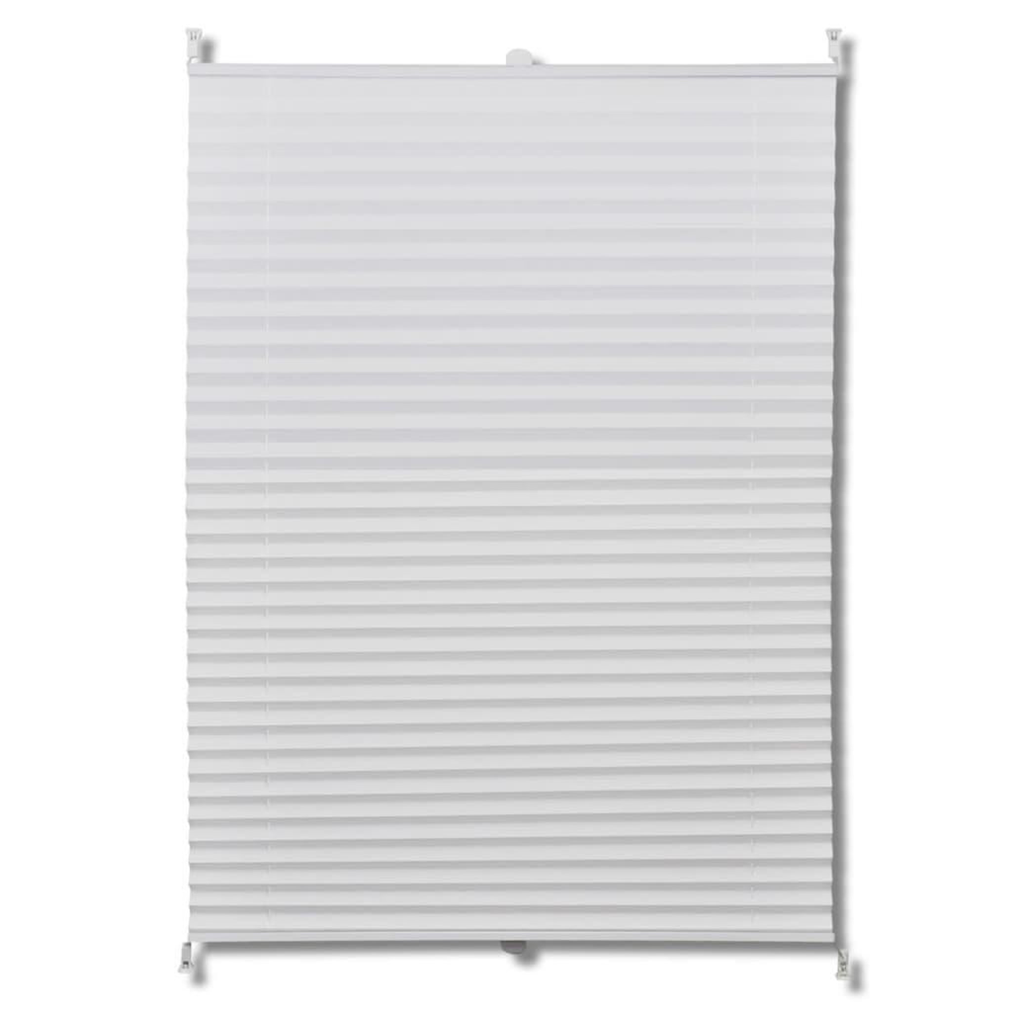 Voir la diapositive 2 : VIDAXL Store plisse 100x125 cm Blanc