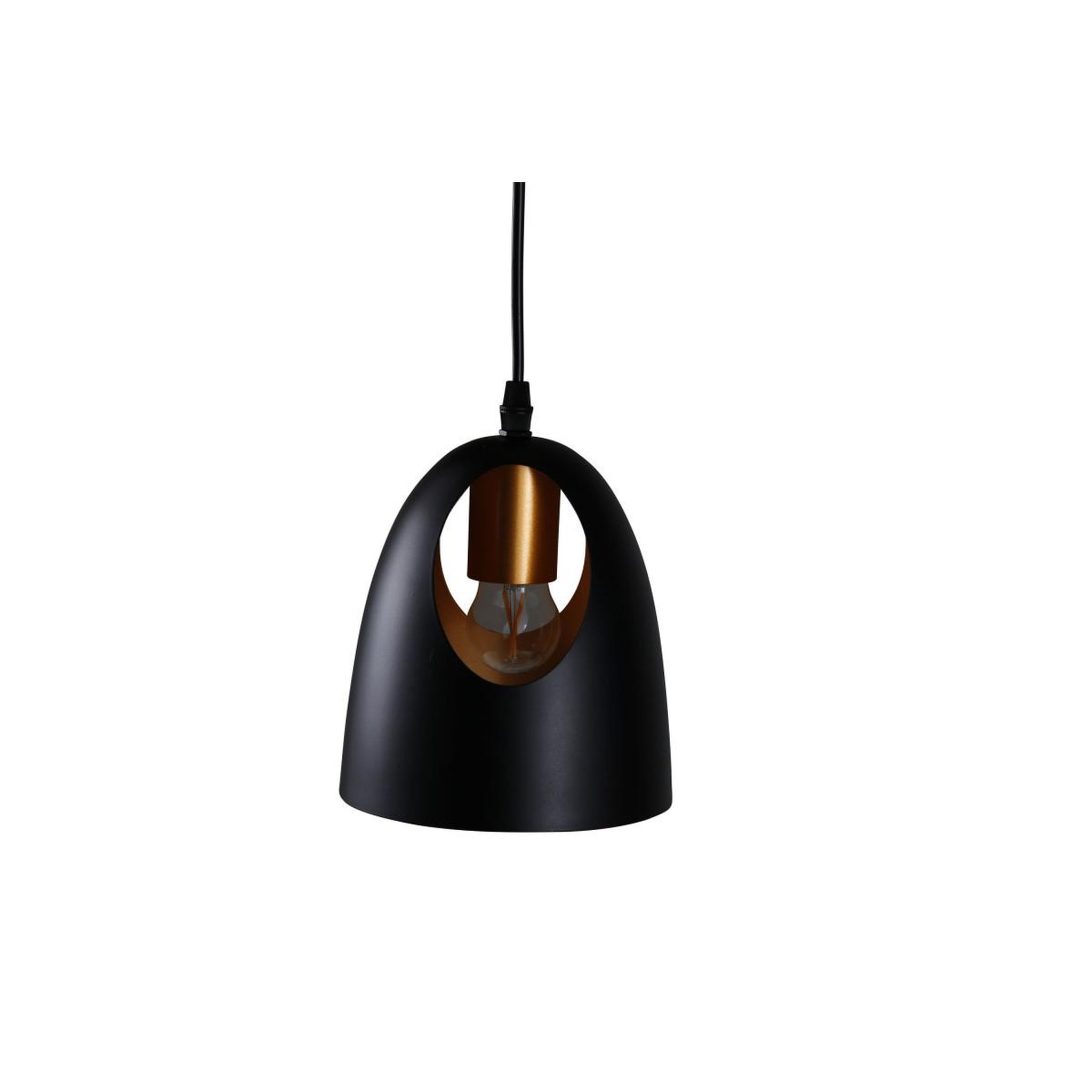 Voir la diapositive 3 : Paris Prix Lampe suspension design  elda  17cm noir