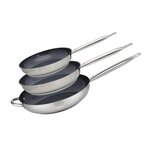 ELO Set de 3 Poêles 24, 28 et 32 cm céramique sans PFAS Profi Therm Platinum Elo