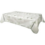 HABITABLE Nappe en toile cirée rectangulaire Aromatic - 140 x 250 cm - Ecru