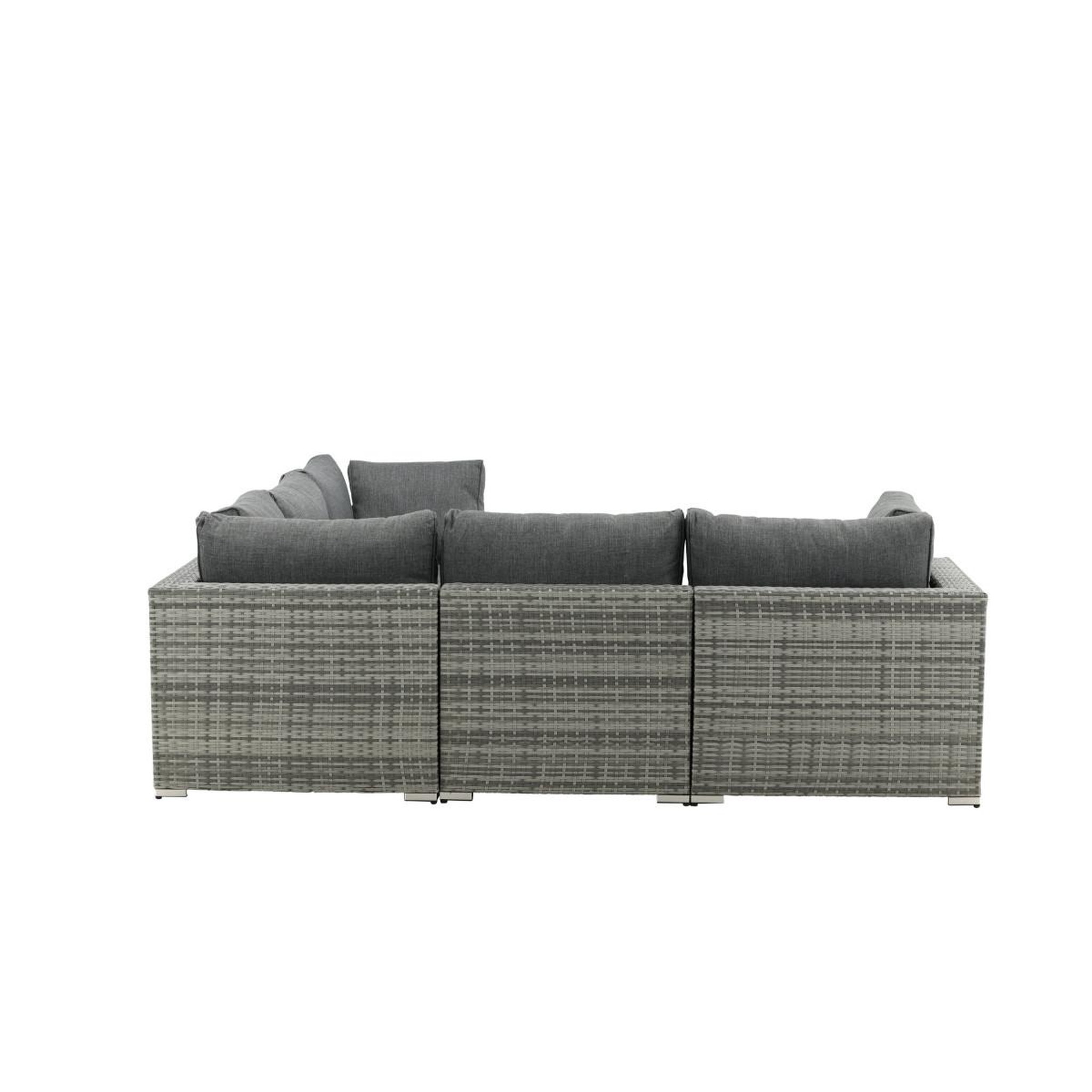 Voir la diapositive 3 : Paris Prix Salon d'angle de jardin  amazona  249cm gris