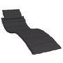 Voir la diapositive 2 : VIDAXL Coussin de chaise longue noir 186x58x3 cm tissu oxford