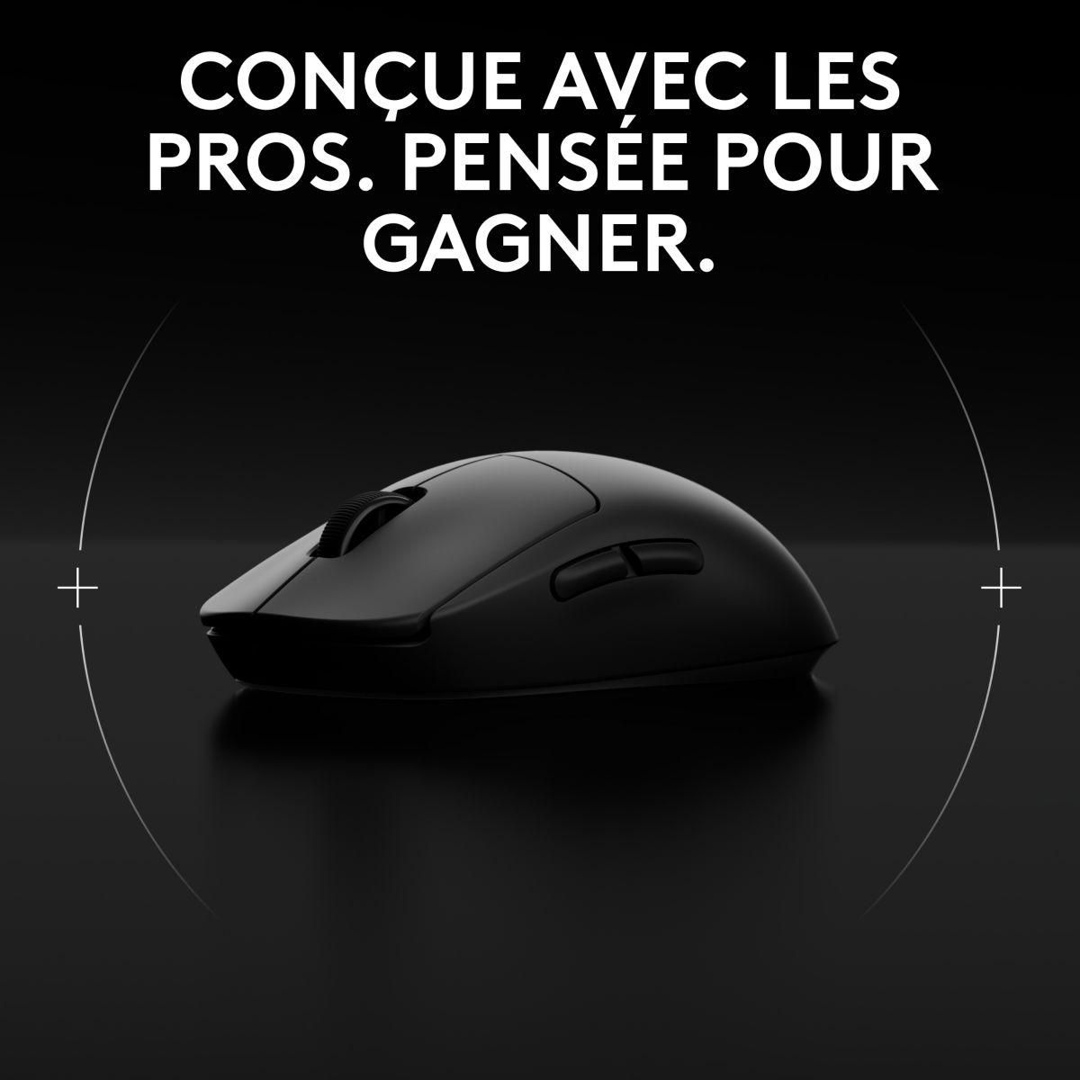 Logitech Souris Gamer Sans Fil Souris Gamer Sans Fil Pro 2 Lightspeed noir + Pochette + Dongle 8K Hz