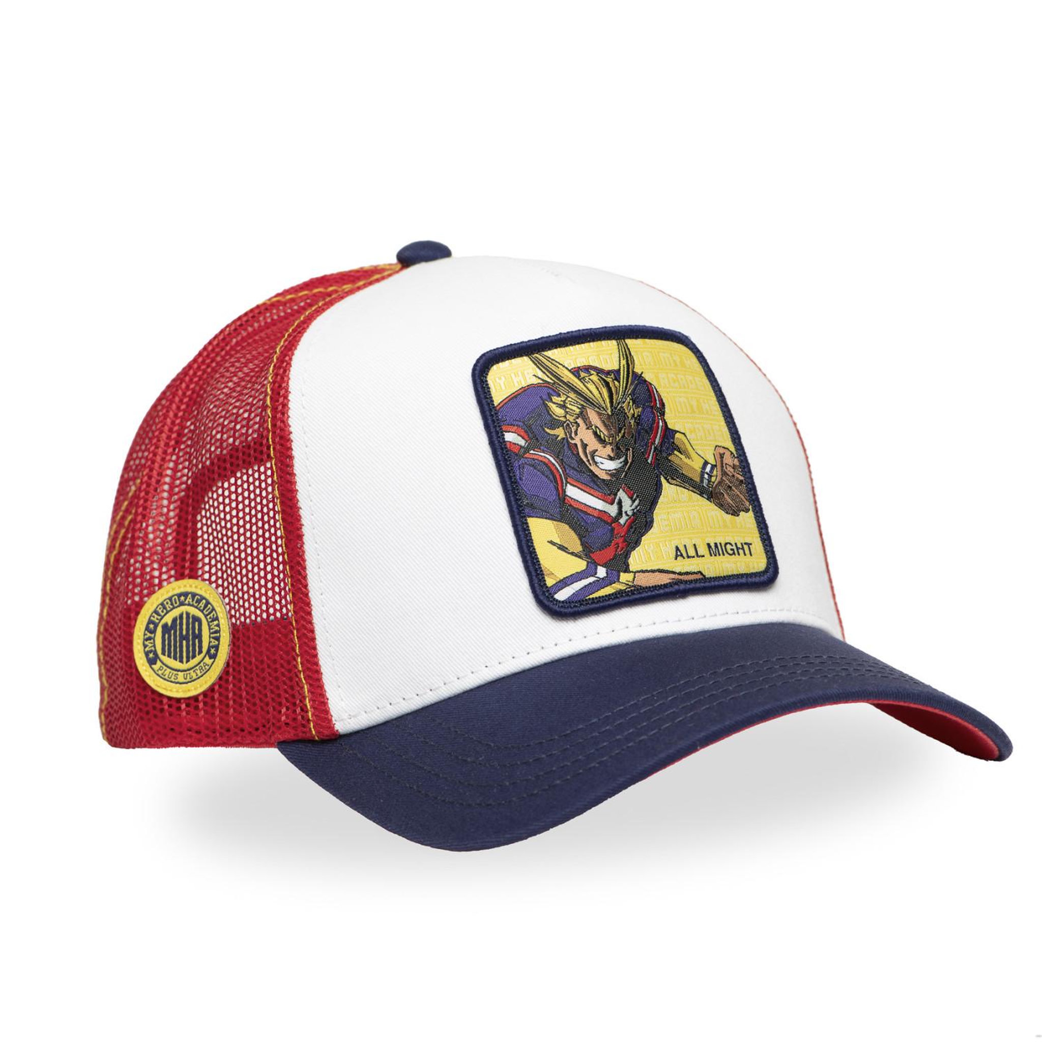 Voir la diapositive 5 : CAPSLAB Casquette trucker avec filet my hero academia all might