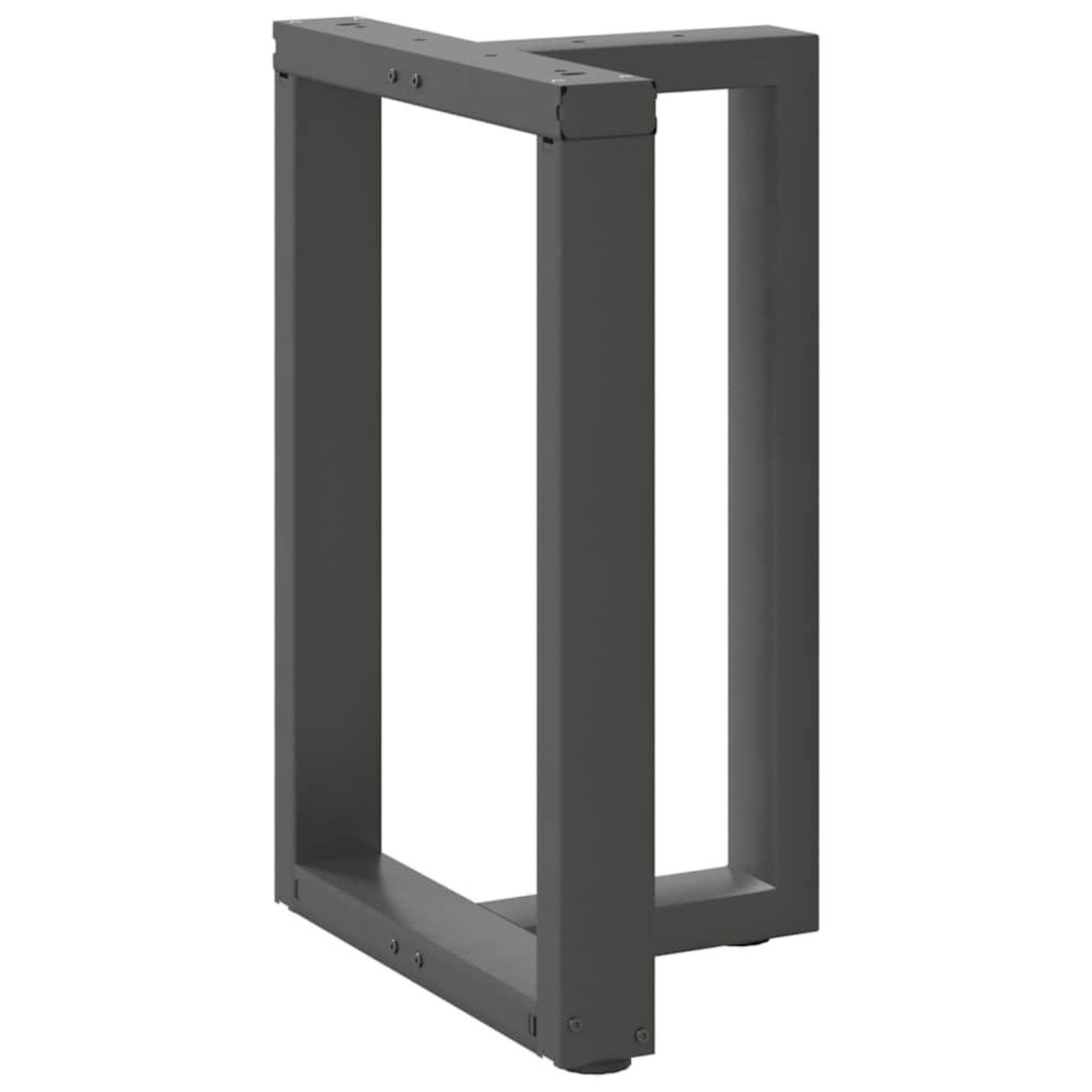 Voir la diapositive 4 : VIDAXL Pieds de table a manger forme de T 2 pcs 50x35x(72-73) cm acier