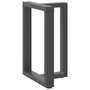 Voir la diapositive 4 : VIDAXL Pieds de table a manger forme de T 2 pcs 50x35x(72-73) cm acier