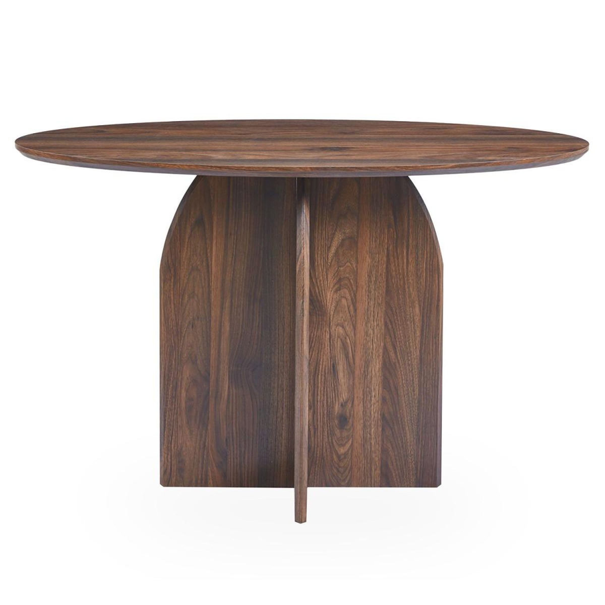 Paris Prix Console Design Ovale  Catrina  120cm Marron Foncé