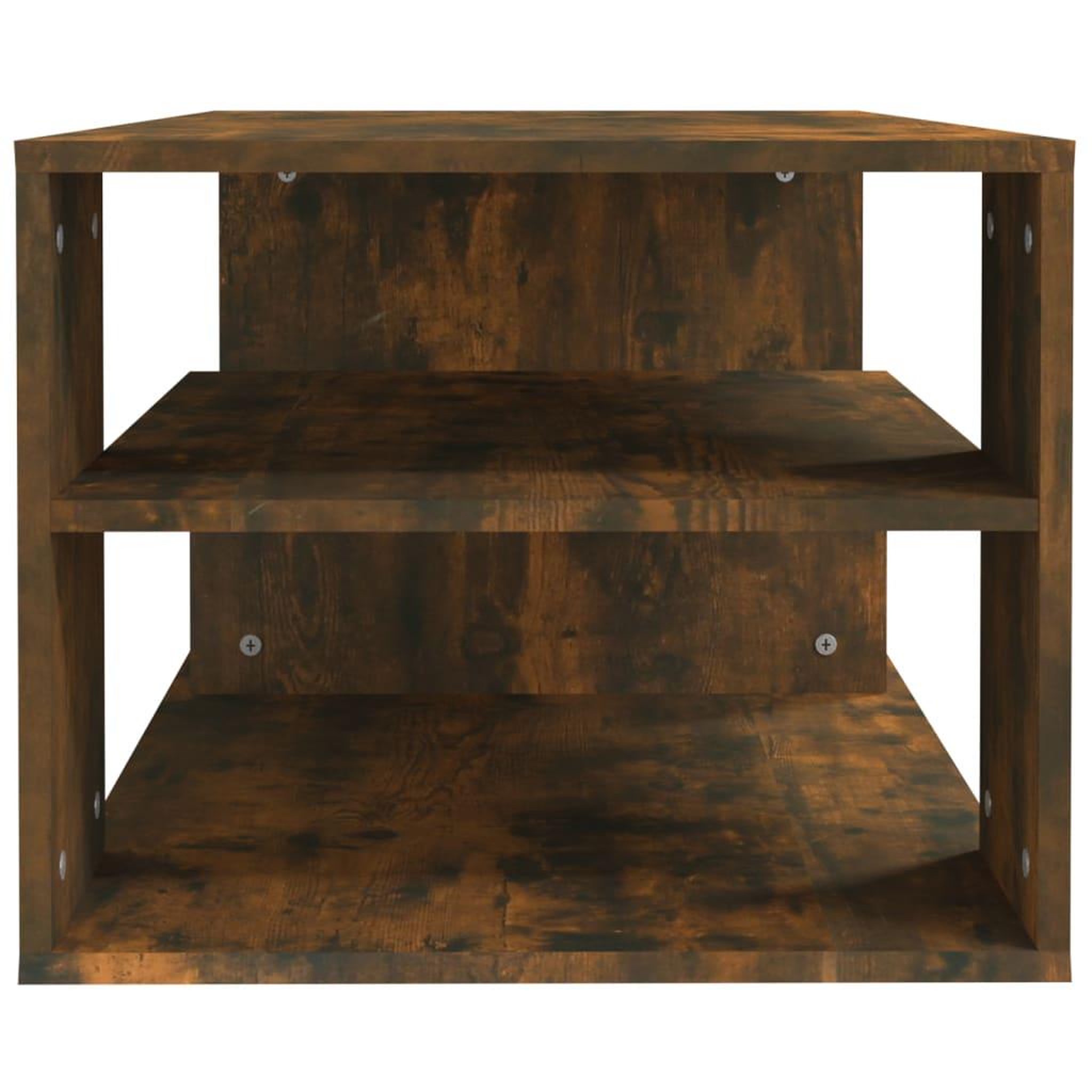 Voir la diapositive 4 : VIDAXL Table basse Chene fume 100x50x40 cm Bois d'ingenierie