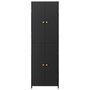 Voir la diapositive 4 : VIDAXL Armoire de rangement de jardin Noir 59x40x180 cm Resine tressee